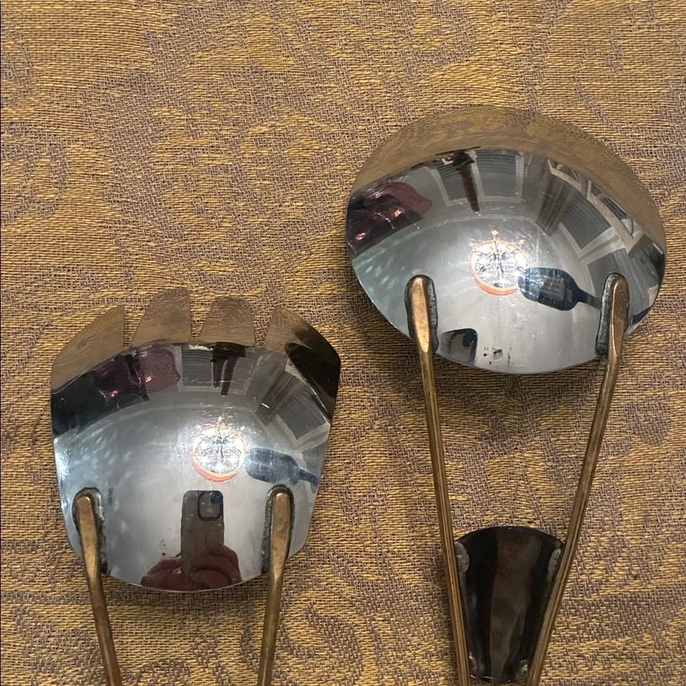 Vintage Mid -century Modern Salad Servers